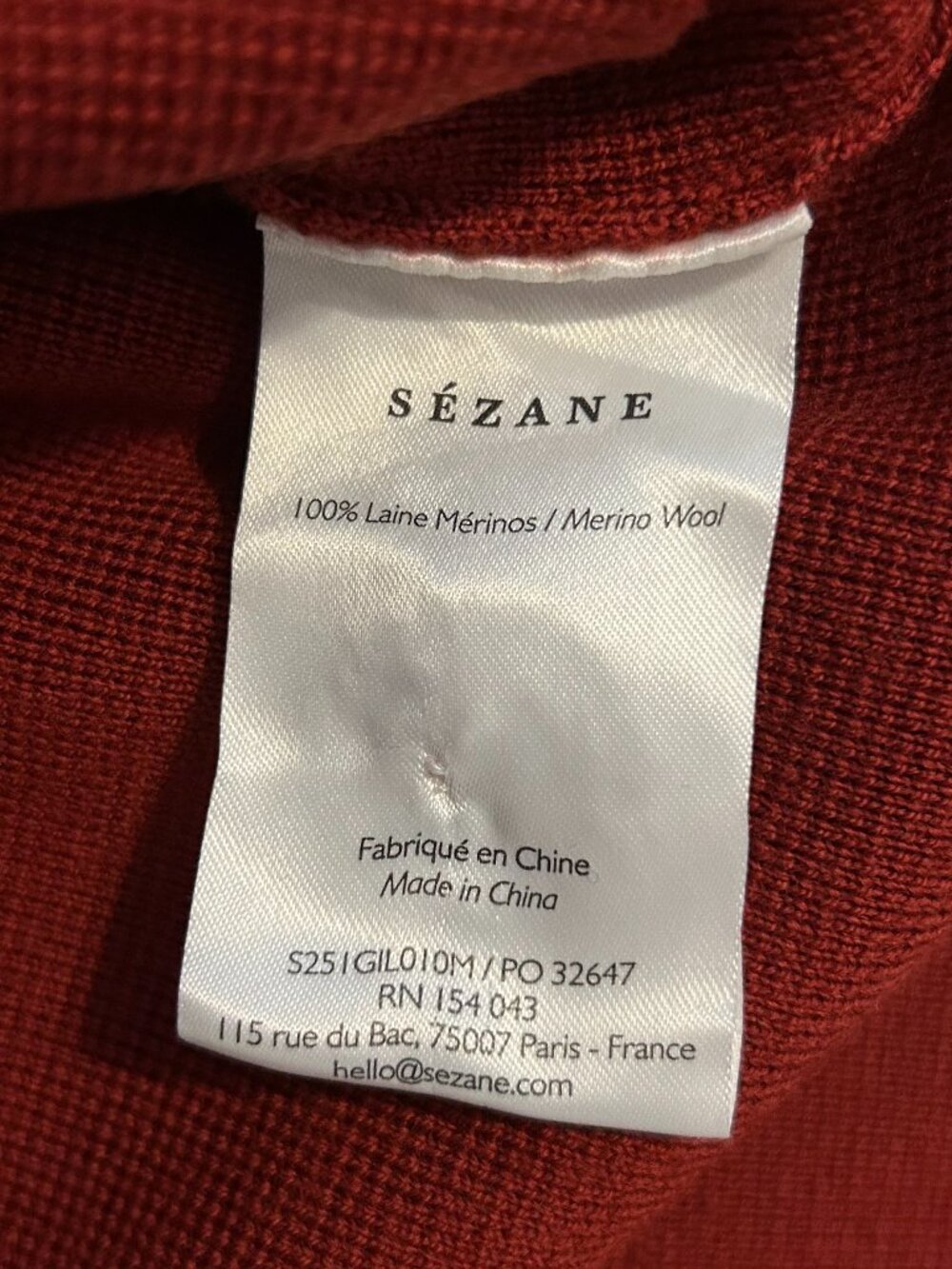 Sezane Betty Cardigan - Terracotta Crochet - XS - Picture 11 of 16